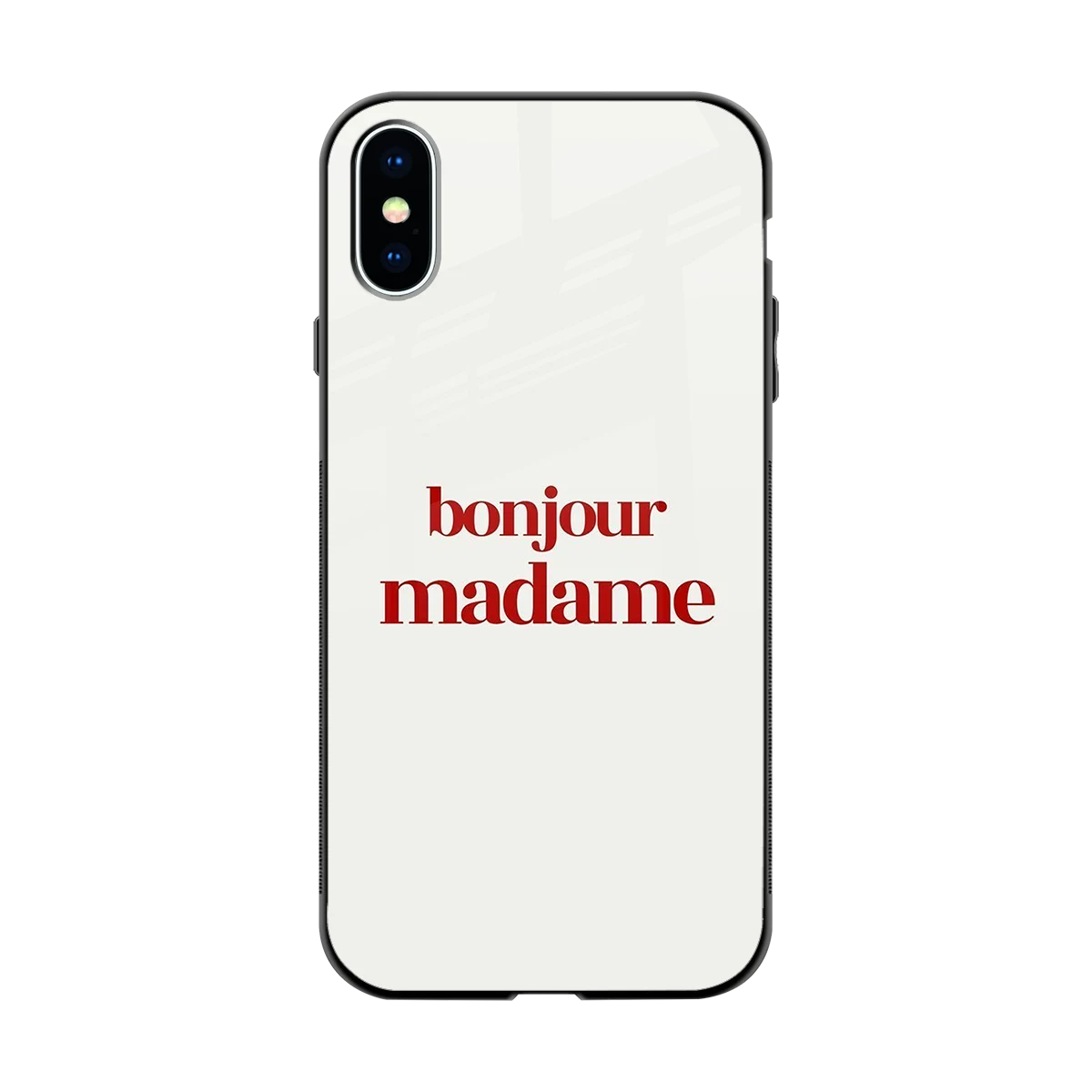 Bonjour Madame back phone cover | glass case for iphone x