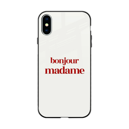 Bonjour Madame back phone cover | glass case for iphone xs