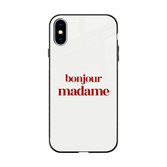 Bonjour Madame back phone cover | glass case for iphone xs