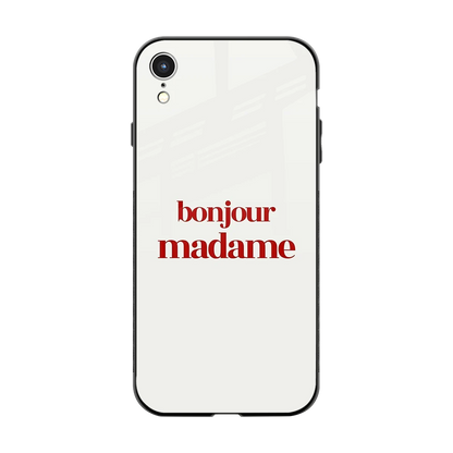 Bonjour Madame back phone cover | glass case for iphone xr