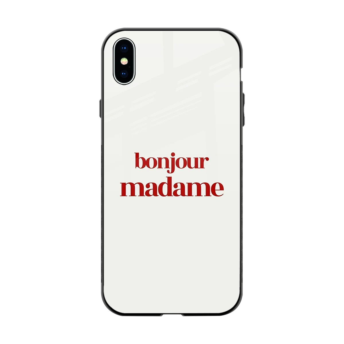 Bonjour Madame back phone cover | glass case for iphone xs max