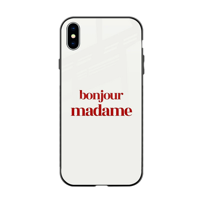 Bonjour Madame back phone cover | glass case for iphone xs max