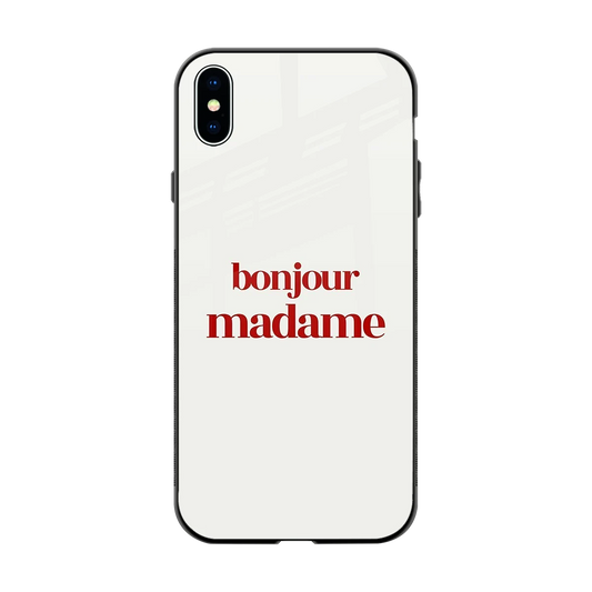 Bonjour Madame back phone cover | glass case for iphone xs max