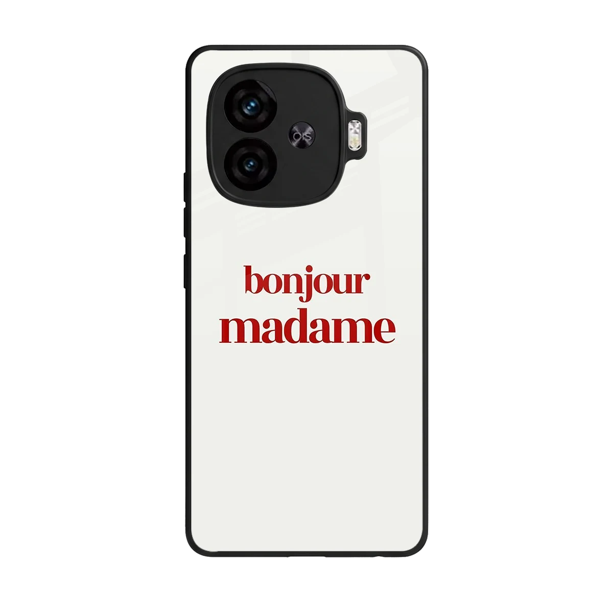 Bonjour Madame back phone cover | glass case for iqoo neo 10r 5g