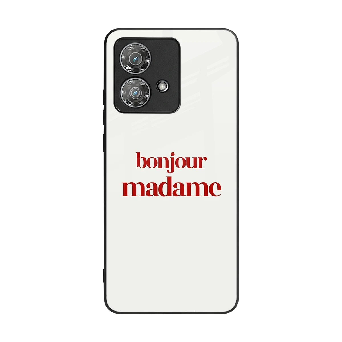 Bonjour Madame back phone cover | glass case for motorola edge 40 neo 5g