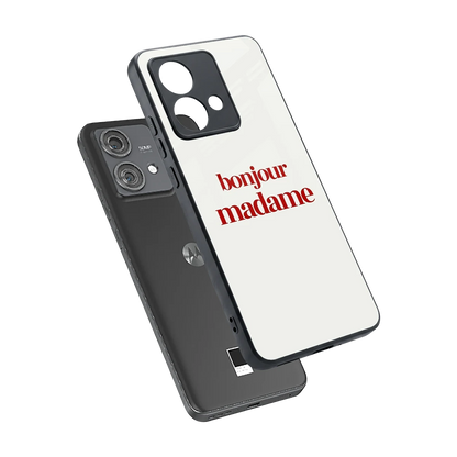 Bonjour Madame sleek motorola edge 40 neo 5g cover with tempered glass back and TPU edges