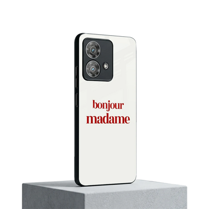 Bonjour Madame motorola edge 40 neo 5g mobile cover | shockproof glass phone case