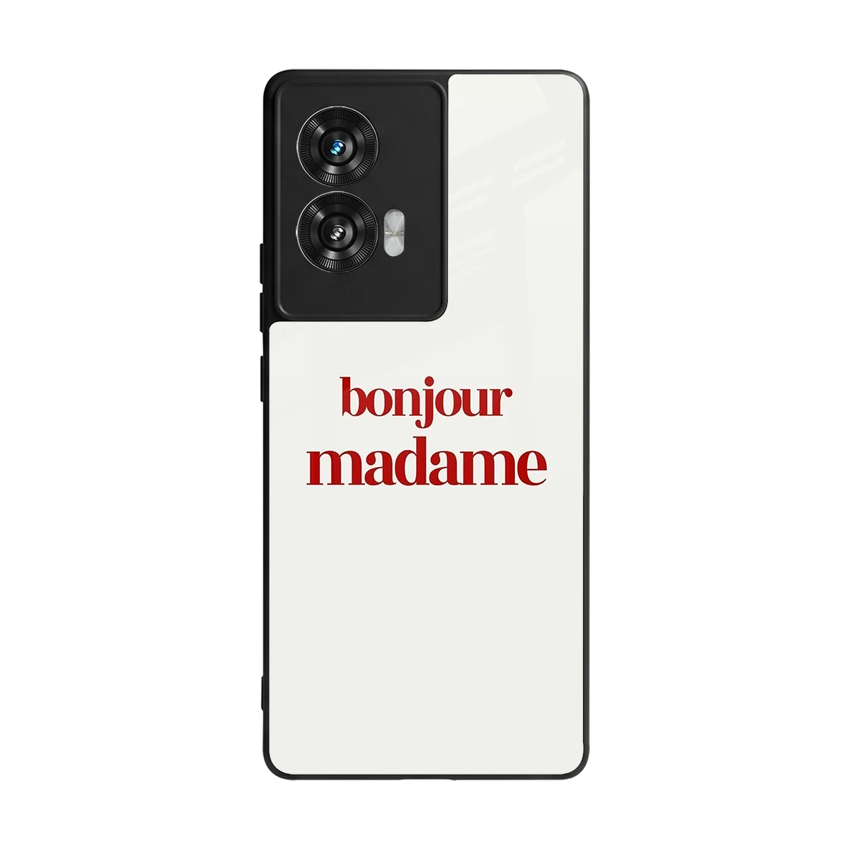 Bonjour Madame back phone cover | glass case for motorola edge 50 fusion