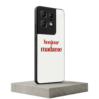Bonjour Madame motorola edge 50 pro mobile cover | shockproof glass phone case