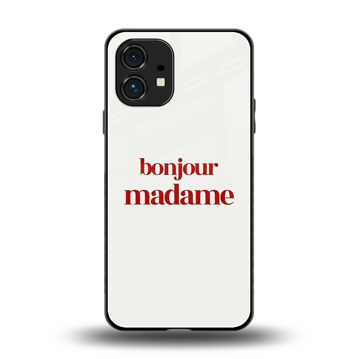 Bonjour Madame back phone cover | glass case for nothing phone 1