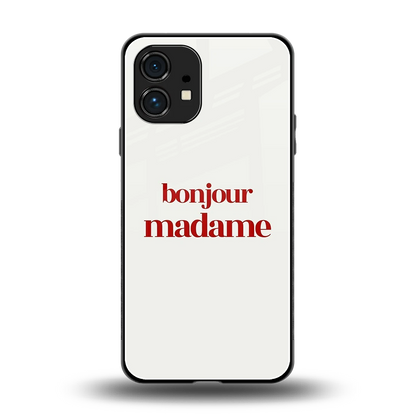 Bonjour Madame back phone cover | glass case for nothing phone 1