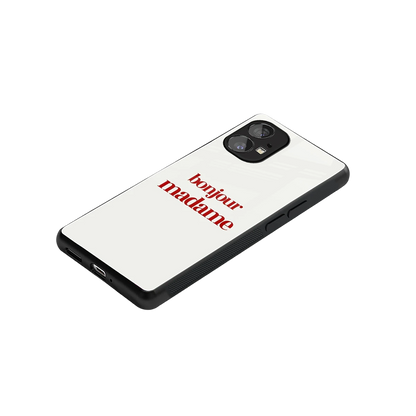 Bonjour Madame stylish phone case for nothing phone 1 | glossy glass and slim fit