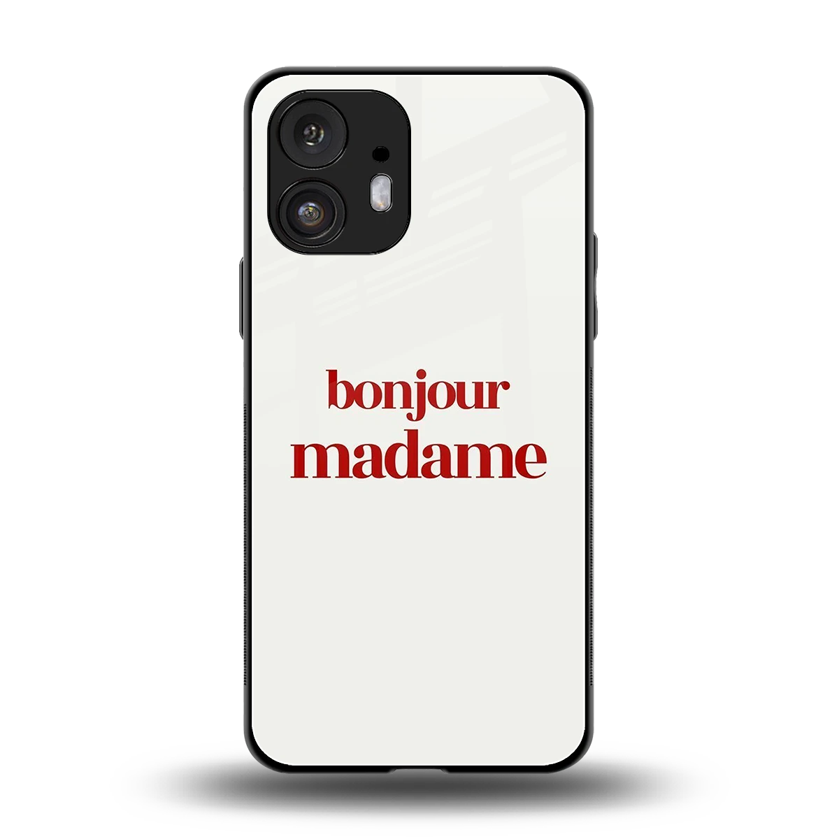 Bonjour Madame back phone cover | glass case for nothing phone 2