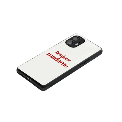 Bonjour Madame stylish phone case for nothing phone 2 | glossy glass and slim fit