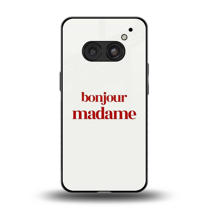 Bonjour Madame back phone cover | glass case for nothing phone 2a plus