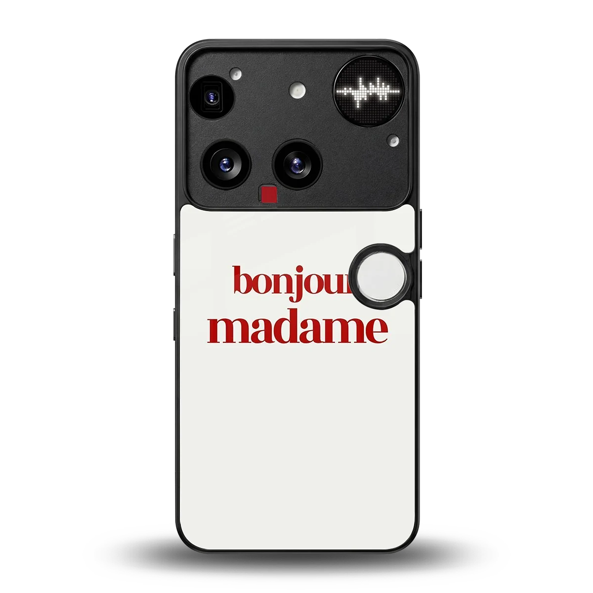 Bonjour Madame back phone cover | glass case for nothing phone 3