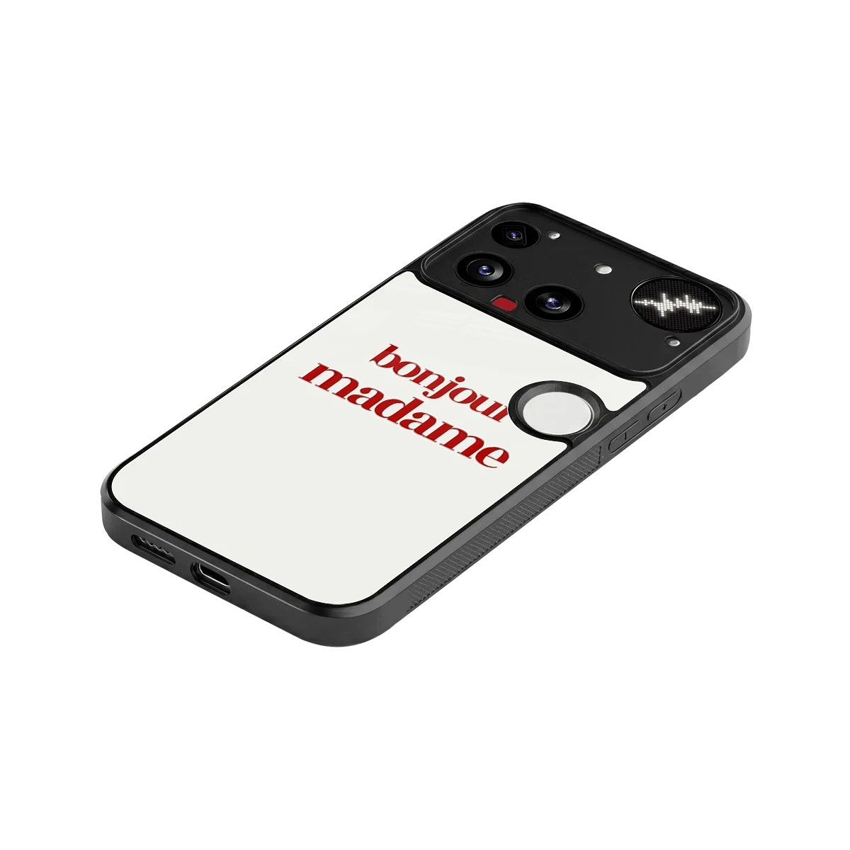 Bonjour Madame stylish phone case for nothing phone 3 | glossy glass and slim fit