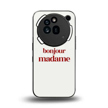 Bonjour Madame back phone cover | glass case for nothing phone 3a pro