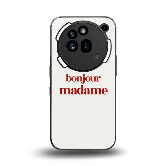 Bonjour Madame back phone cover | glass case for nothing phone 3a pro