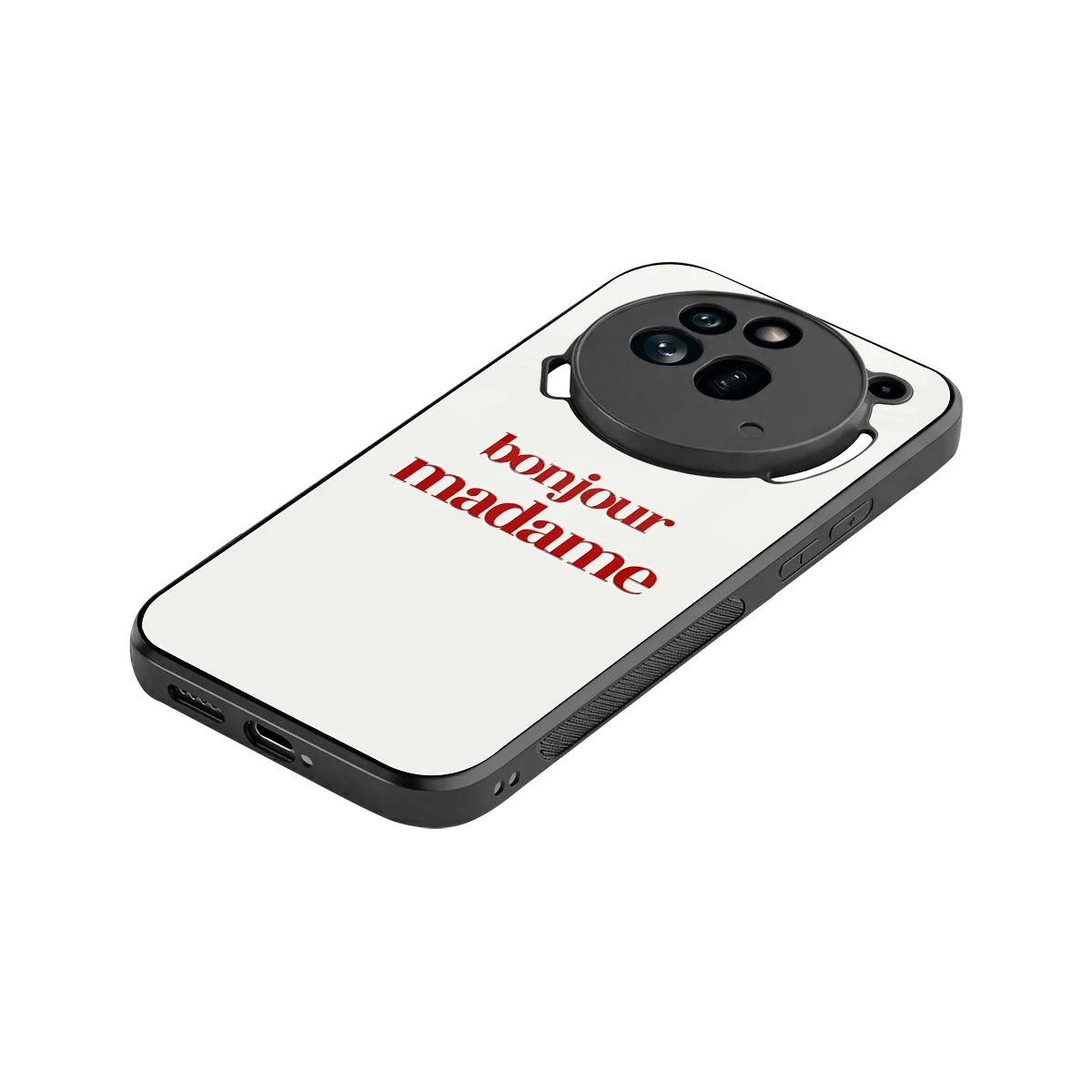 Bonjour Madame stylish phone case for nothing phone 3a pro | glossy glass and slim fit