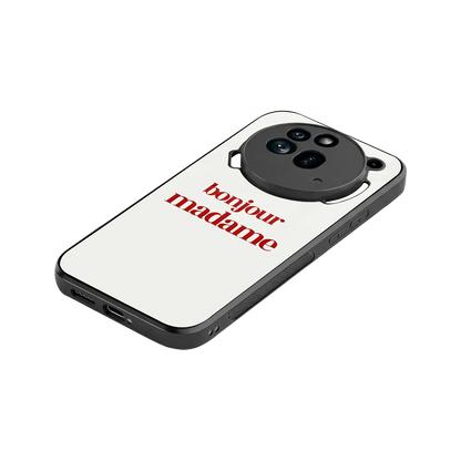 Bonjour Madame stylish phone case for nothing phone 3a pro | glossy glass and slim fit