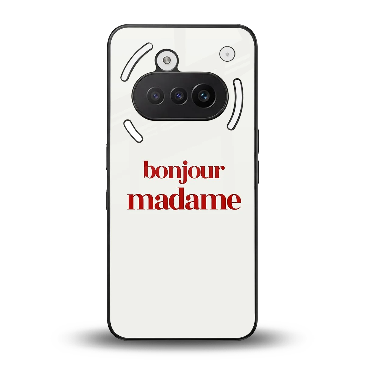 Bonjour Madame back phone cover | glass case for nothing phone 3a