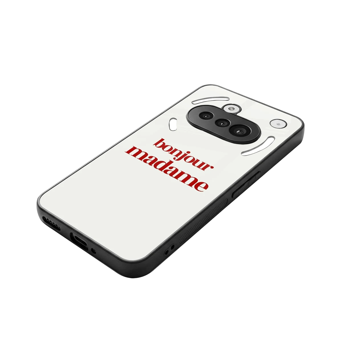 Bonjour Madame stylish phone case for nothing phone 3a | glossy glass and slim fit