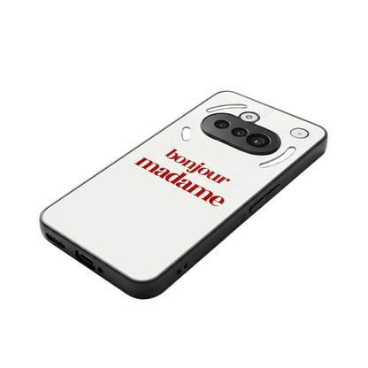 Bonjour Madame stylish phone case for nothing phone 3a | glossy glass and slim fit