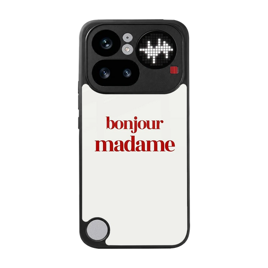 Bonjour Madame back phone cover | glass case for nothing phone 4a pro