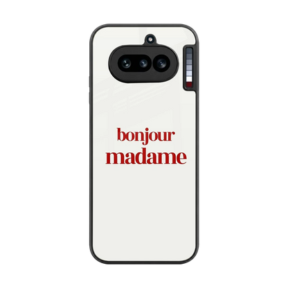 Bonjour Madame back phone cover | glass case for nothing phone 4a