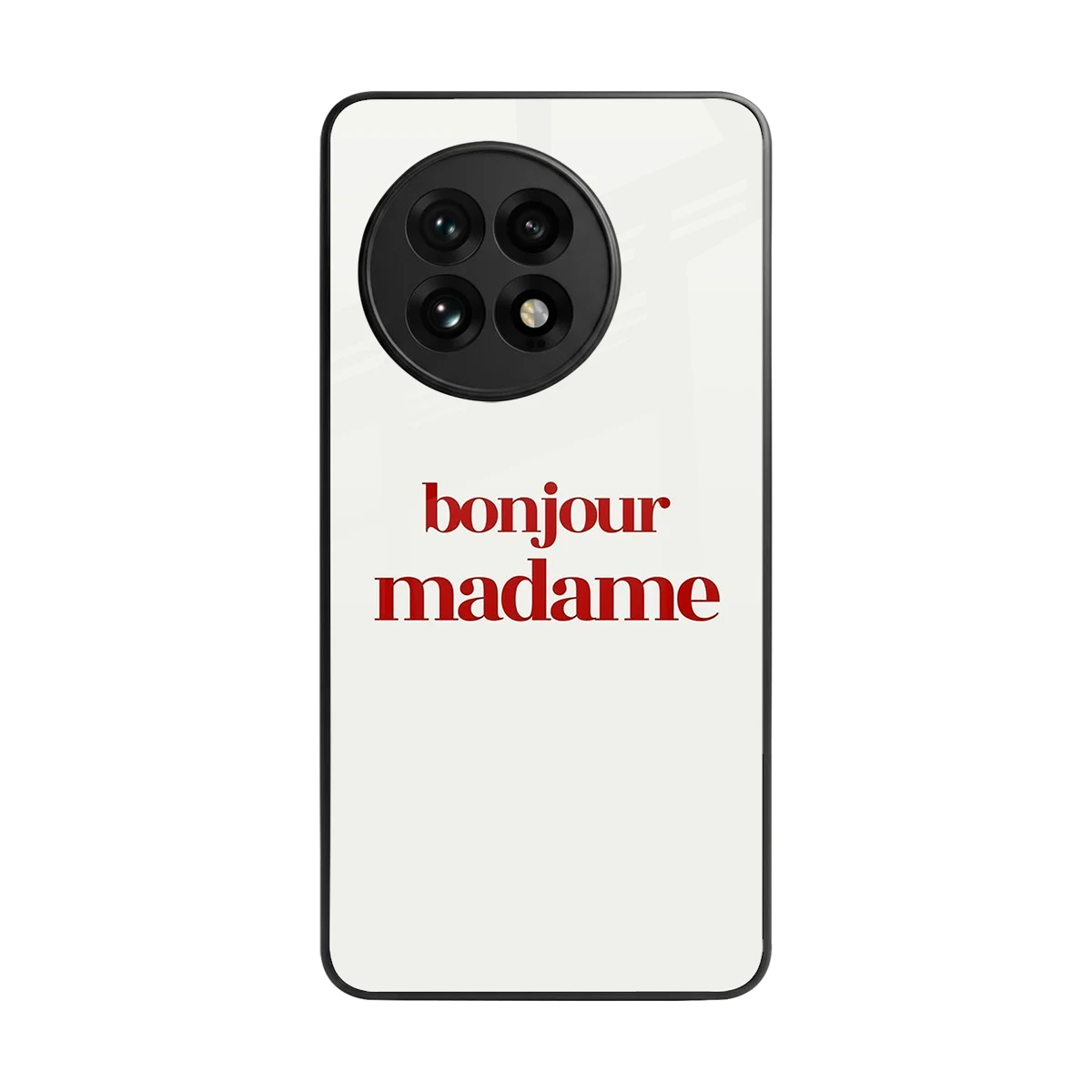 Bonjour Madame back phone cover | glass case for oneplus 13r