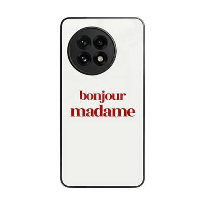 Bonjour Madame back phone cover | glass case for oneplus 13r