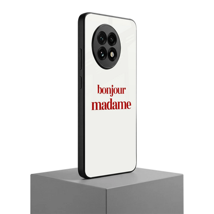 Bonjour Madame oneplus 13r mobile cover | shockproof glass phone case
