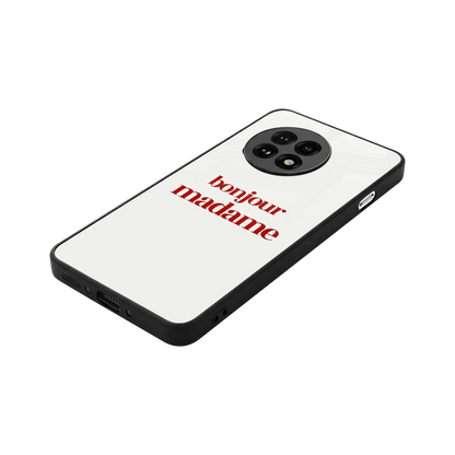 Bonjour Madame stylish phone case for oneplus 13r | glossy glass and slim fit
