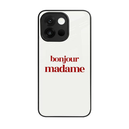 Bonjour Madame back phone cover | glass case for oneplus 13s