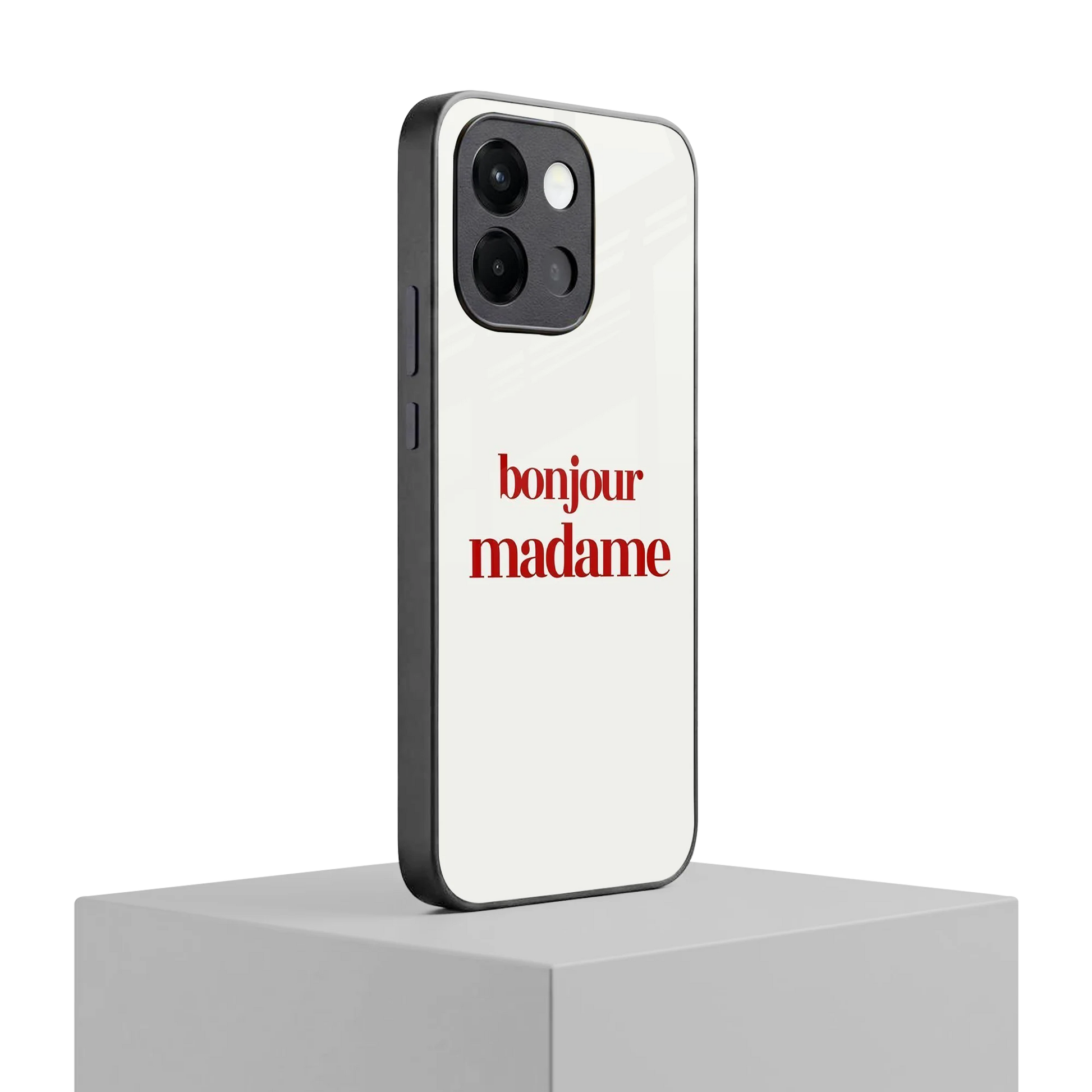 Bonjour Madame oneplus 13s mobile cover | shockproof glass phone case