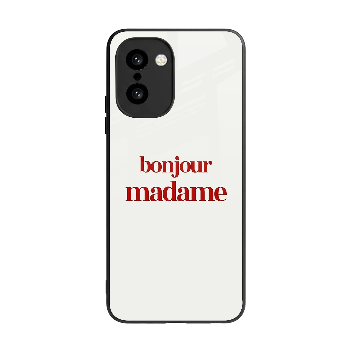 Bonjour Madame back phone cover | glass case for oneplus 15r