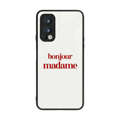 Bonjour Madame back phone cover | glass case for oneplus nord 2