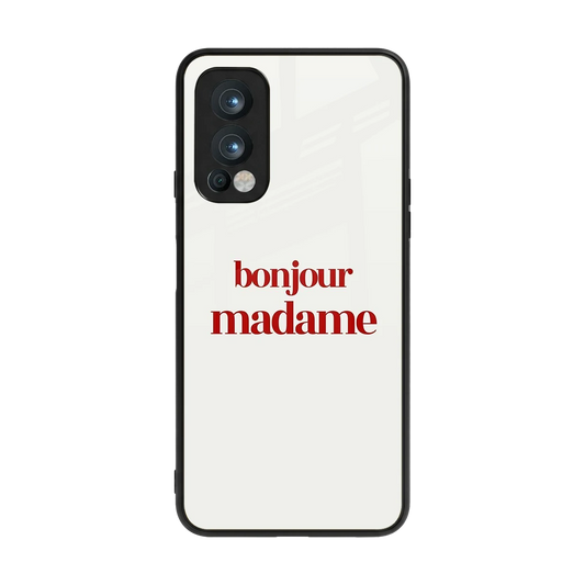 Bonjour Madame back phone cover | glass case for oneplus nord 2