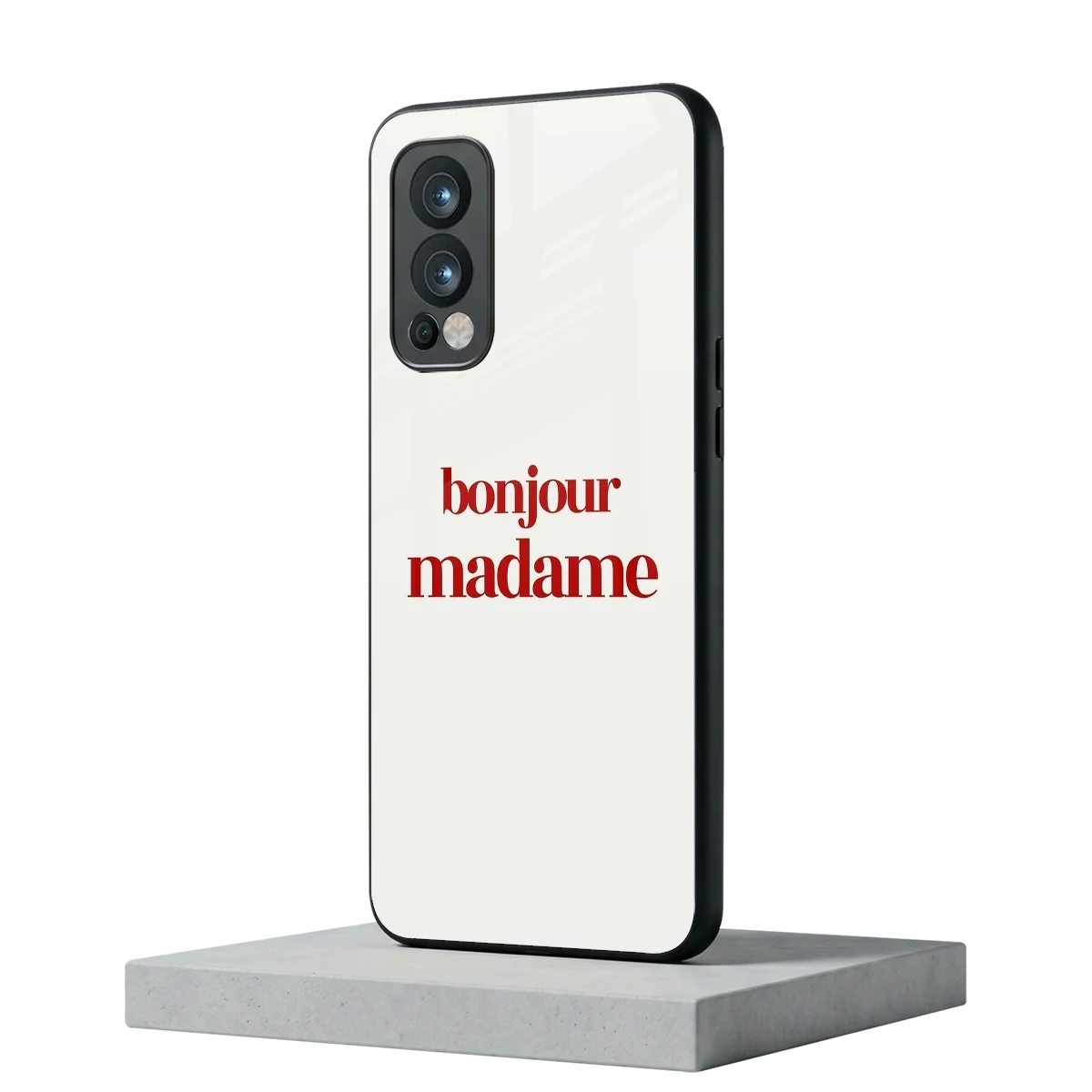 Bonjour Madame oneplus nord 2 mobile cover | shockproof glass phone case