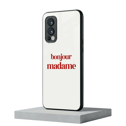 Bonjour Madame oneplus nord 2 mobile cover | shockproof glass phone case