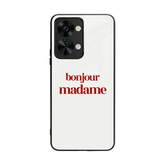 Bonjour Madame back phone cover | glass case for oneplus nord 2t