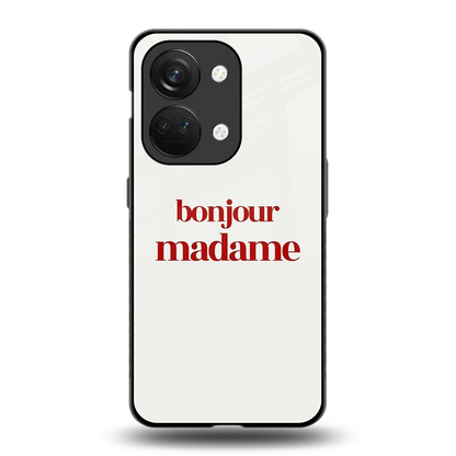 Bonjour Madame back phone cover | glass case for oneplus nord 3