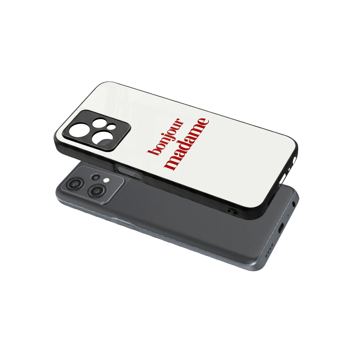 Bonjour Madame sleek oneplus nord ce 2 lite cover with tempered glass back and TPU edges