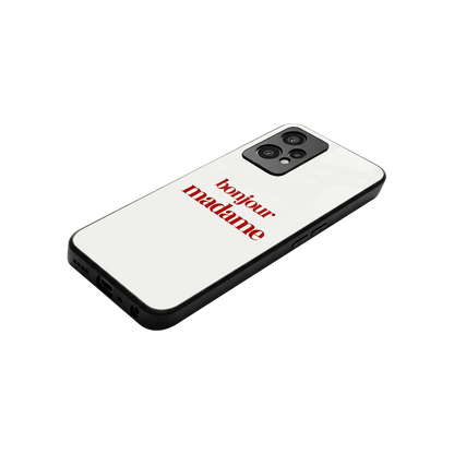 Bonjour Madame stylish phone case for oneplus nord ce 2 lite | glossy glass and slim fit