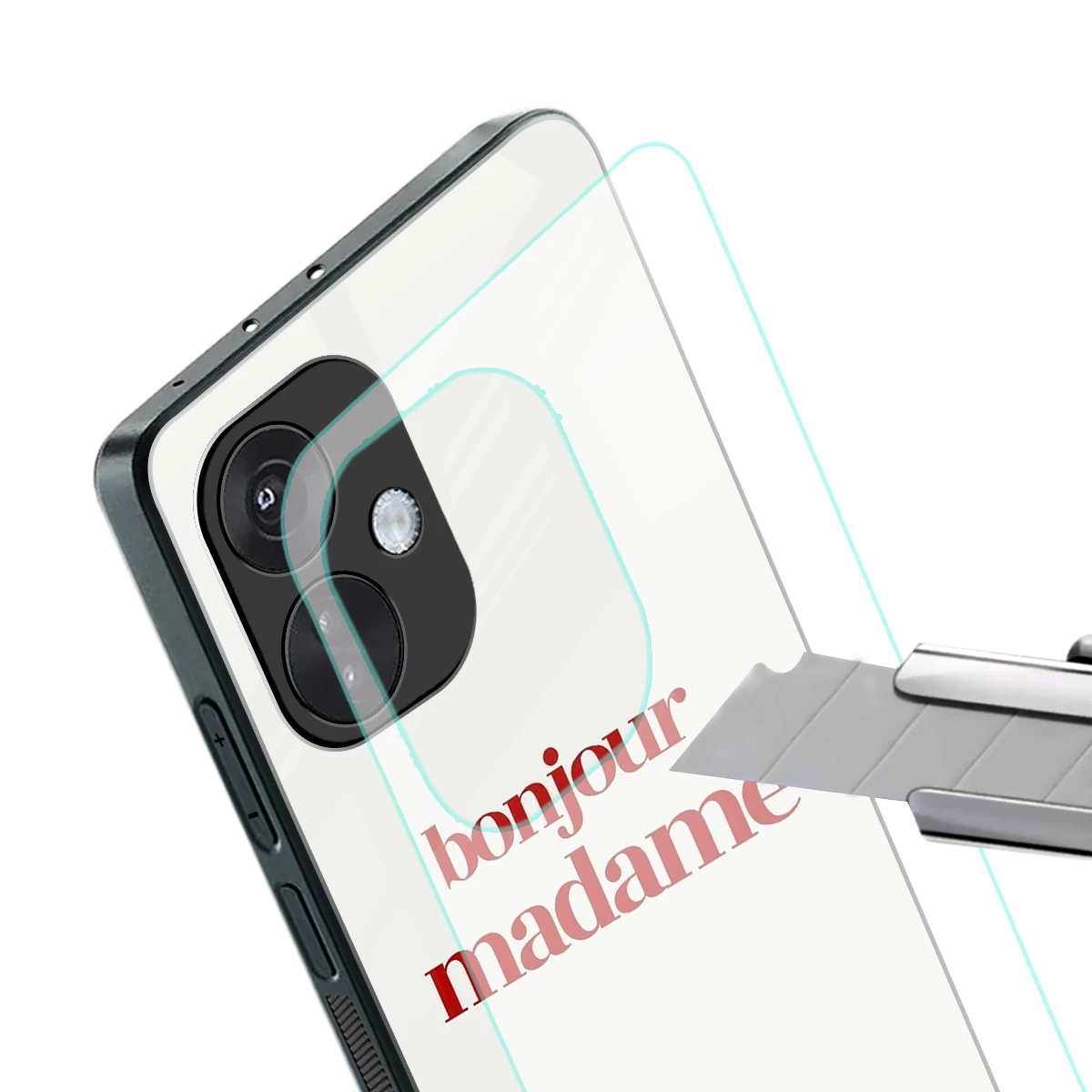 Bonjour Madame stylish phone case for oneplus nord ce 3 | glossy glass and slim fit