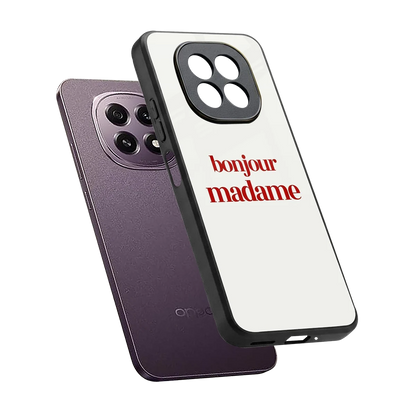 Bonjour Madame sleek oppo f29 5g cover with tempered glass back and TPU edges