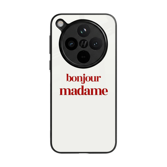 Bonjour Madame back phone cover | glass case for oppo find x8