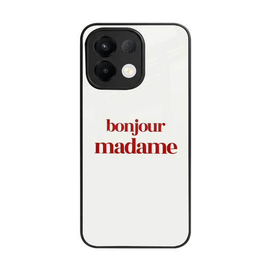 Bonjour Madame back phone cover | glass case for oppo k13 5g
