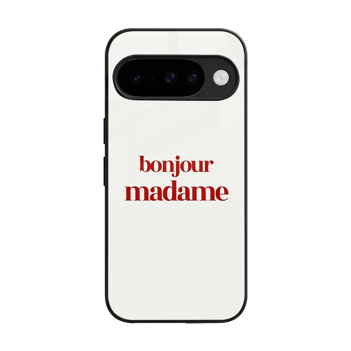 Bonjour Madame back phone cover | glass case for google pixel 10